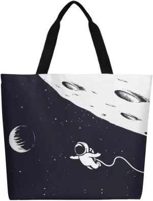 Canvas Tote Bag - Large Women's Casual Shoulder Handbag - Reusable Beach & Shopping Grocery Bag for Outdoors