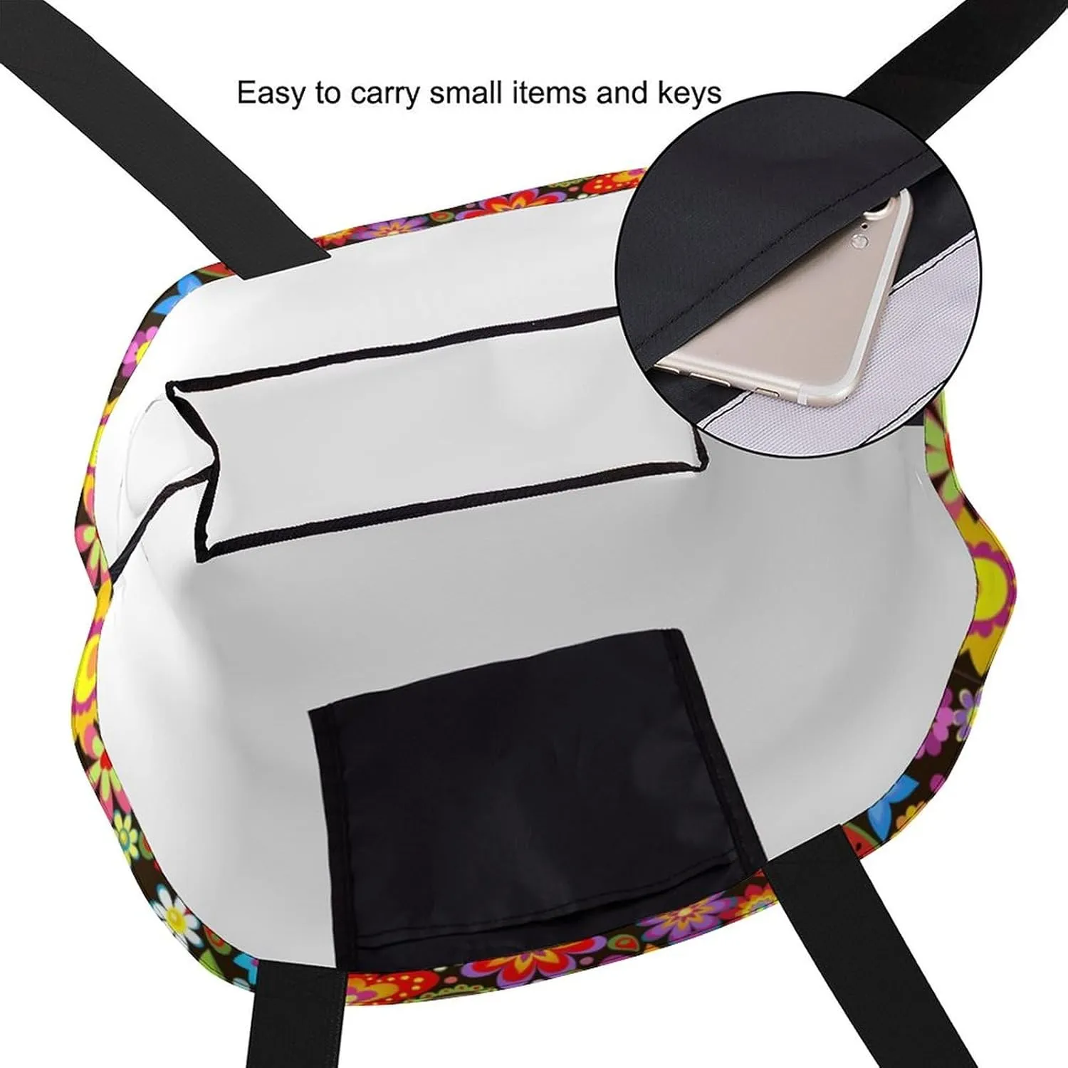 Canvas Tote Bag - Large Women's Casual Shoulder Handbag - Reusable Beach & Shopping Grocery Bag for Outdoors