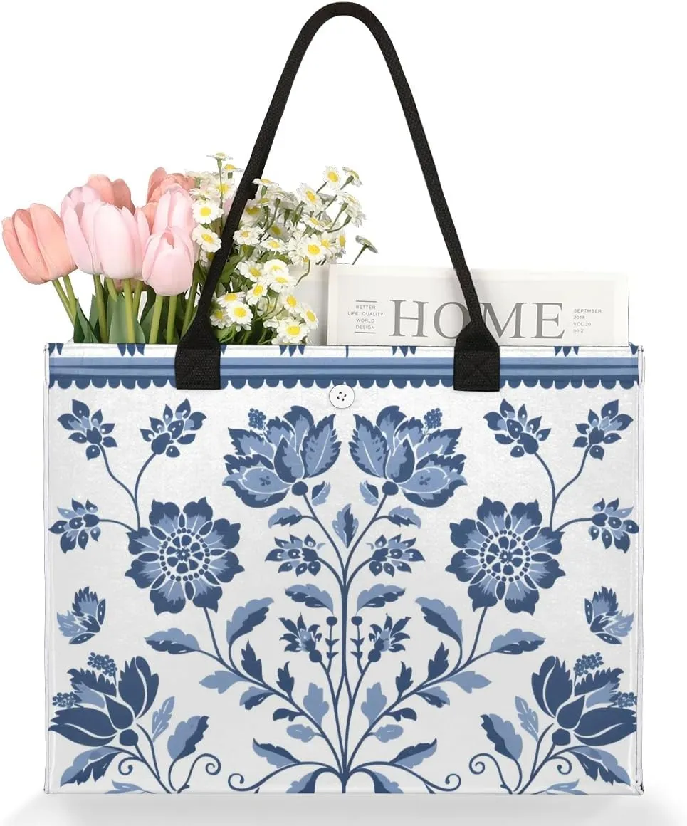Canvas Tote Bags, Reusable Canvas Bags Use For Grocery Bags, Shopping Bags, Work, Daily Use