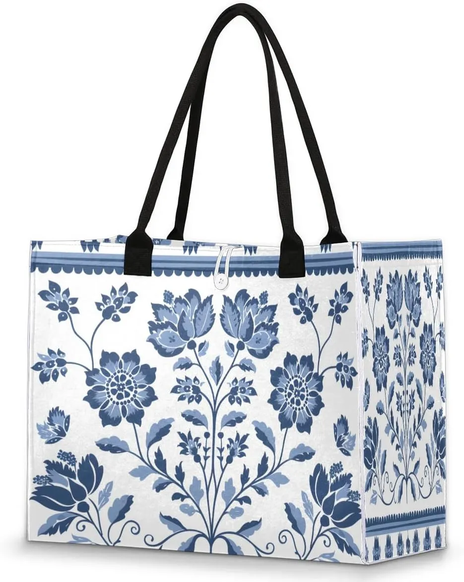 Canvas Tote Bags, Reusable Canvas Bags Use For Grocery Bags, Shopping Bags, Work, Daily Use