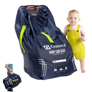 Car Seat Travel Bag for Airplane – Durable Hand carry Style Car Seat Bag, Car Seat Bags for Air Travel, Fits Convertible, Booster Car Seat, and Infant Carrier (Blue)