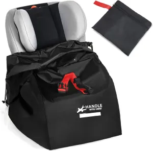 Car Seat Travel Bag for Airplane, Large Waterproof Car Seat Bags Fits Most Infant Car Seats, Convertible Car Seats, Booster Seats, Car Seat Bases, Adjustable Shoulder Strap