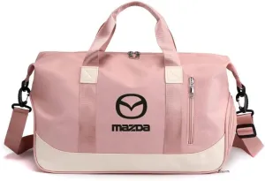 Car Travel Duffel Bag for Mazda Biante 2008-2018, Travel Duffle Bag Weekender Bags Travel Bag Weekender Overnight Bag Sports Gym Tote Bag Travel Carry on Bag Accessories,Pink-A