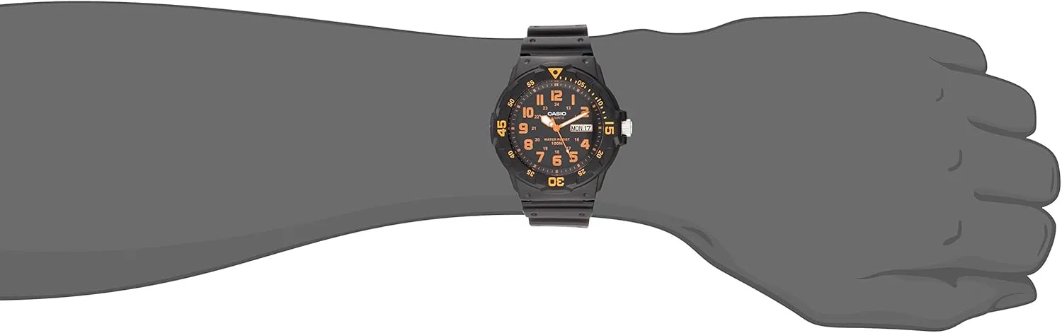 Casio MRW200H Series | Unisex Analog Watch | 100M WR | Stainless Steel Case | Resin Band | 2 Hand Analog (HR, Min, SEC) | Date Display | Screw Down Crown/Screw Down Caseback | 3 Year Battery