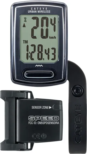 CATEYE Urban Wireless Bike Computer – Analog Speedometer & Odometer with Calorie Tracking, FlexTight™ Mount, Auto Start/Stop, Programmable Odometer & Easy Setup for All Bikes (OF-100)