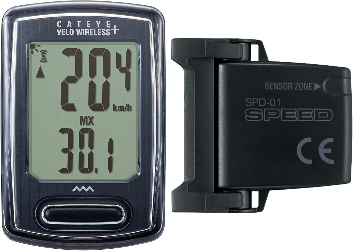 CATEYE Velo Wireless  Bike Computer – Analog Wireless Cyclocomputer, Speedometer & Odometer, Calorie Tracking, FlexTight™ Mount, Auto Start/Stop, Programmable Odometer, Backlight Display