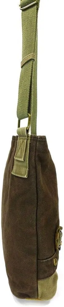 Chala Patch Cross-Body Women Handbag Canvas Messenger Bag
