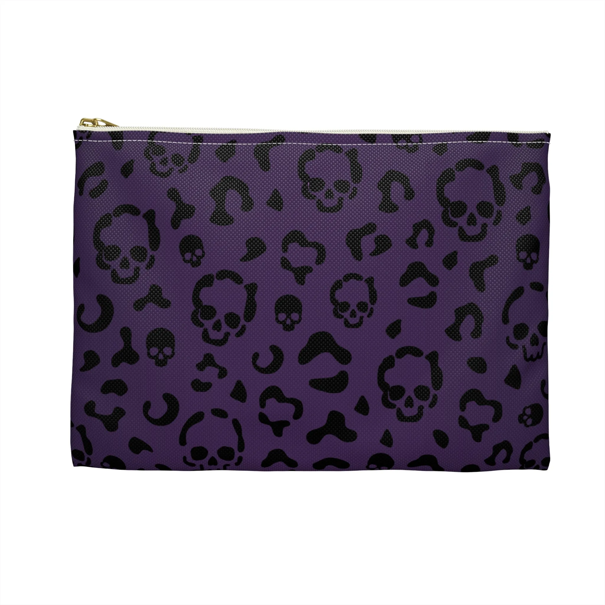 Cheetah Skulls in Purple Accessory Pouch