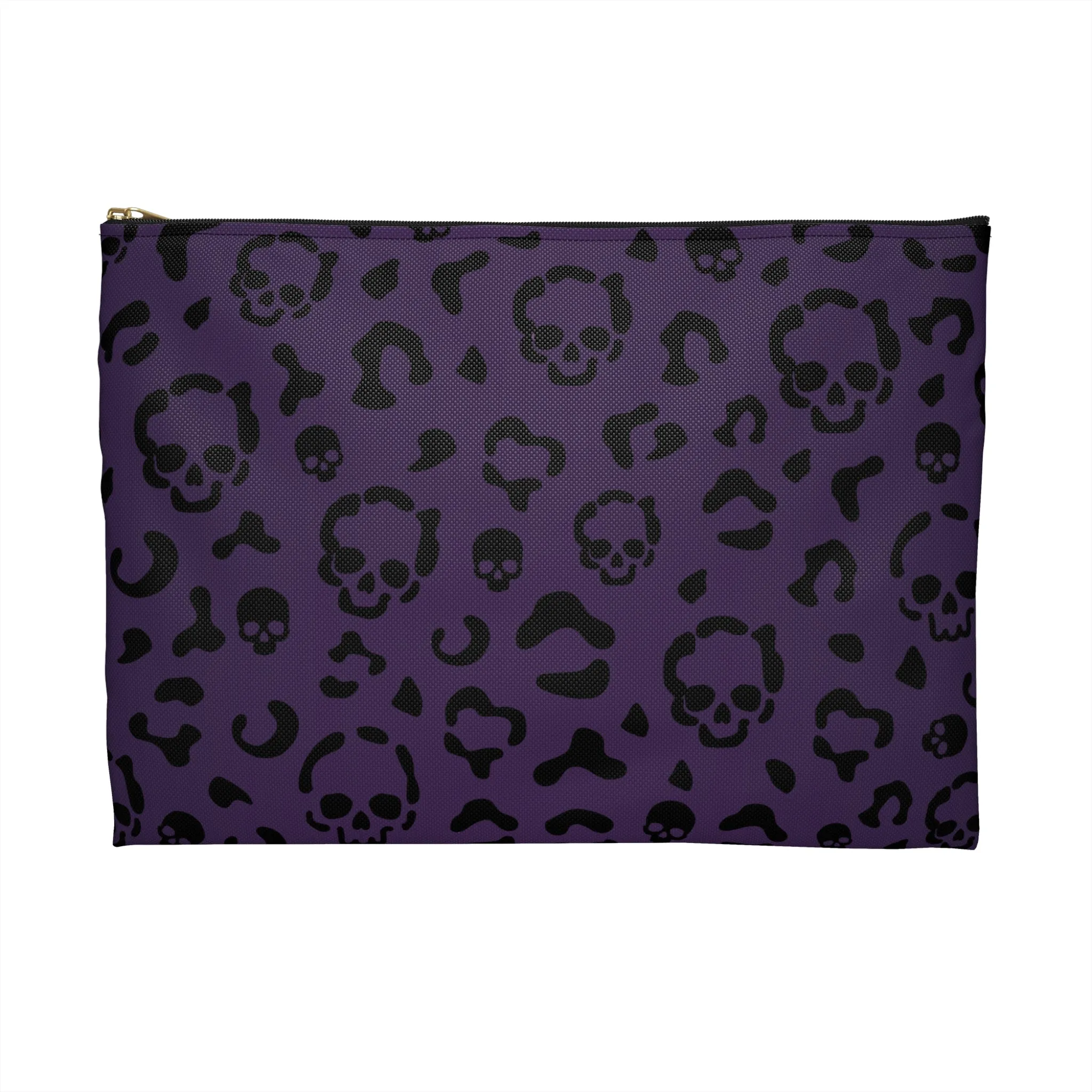 Cheetah Skulls in Purple Accessory Pouch