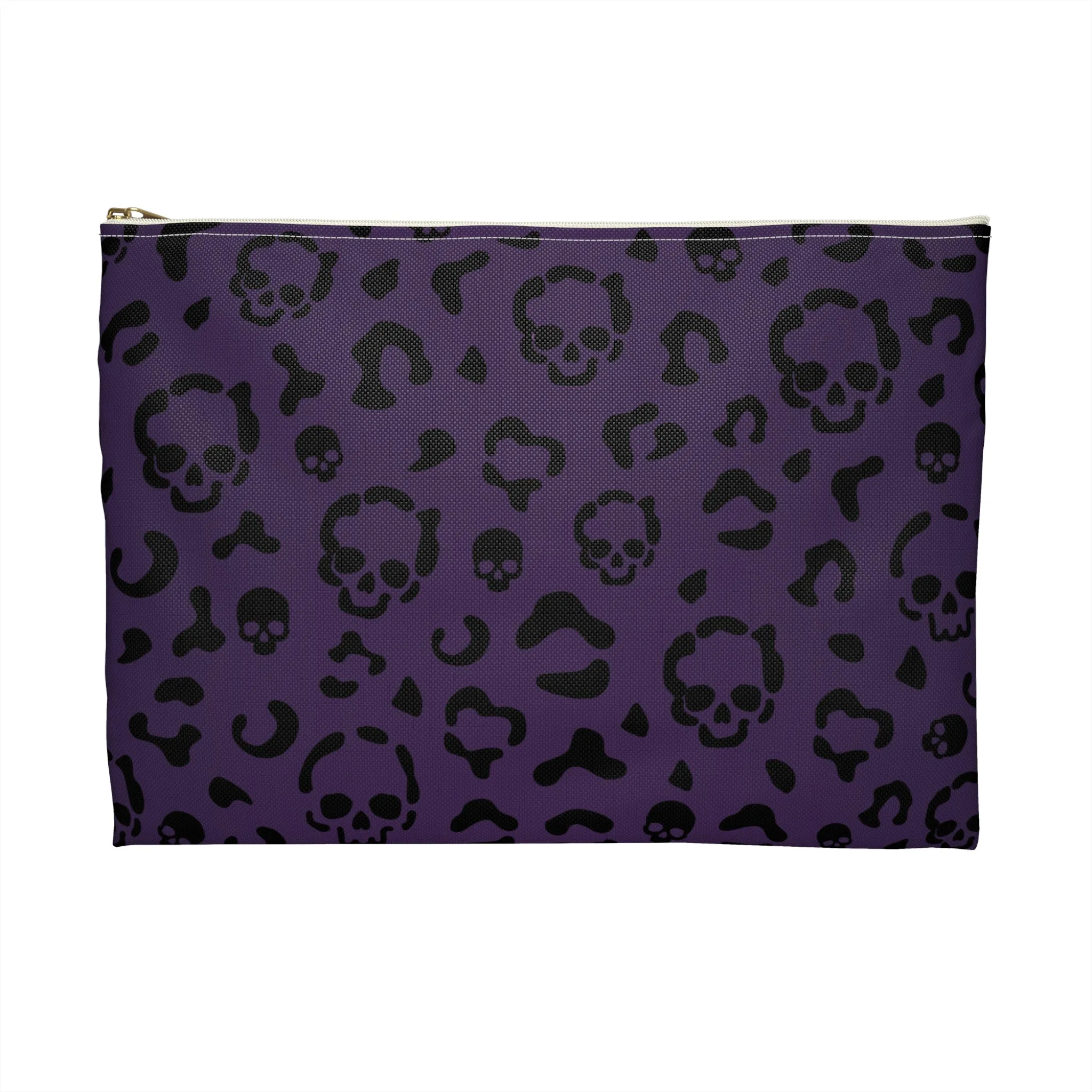Cheetah Skulls in Purple Accessory Pouch