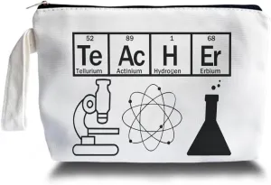 Chemistry Gifts, Science Teacher Gifts, Chemistry Makeup Bag,Chemistry Themed Lover Gifts for Girls Women Mom, Cosmetic Travel Bags for Women, Science Canvas Makeup Bag