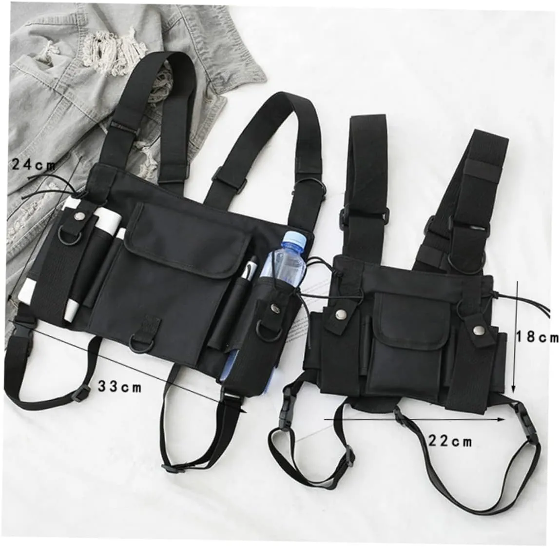 Chest Pack Crossbody Bag Multipurpose Daypack Pouch for Outdoor Activities Camping Fishing