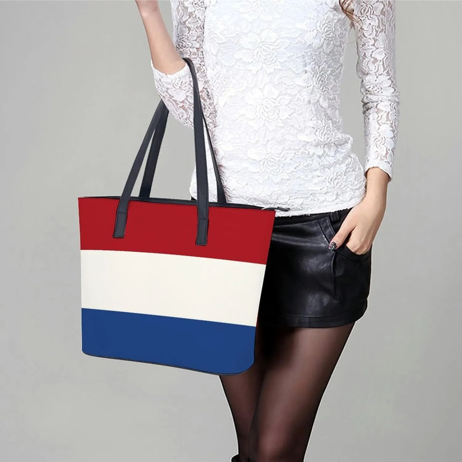 Chic Marshall Lslands Flag Shoulder Bag for Women Large Capacity Leather Tote Perfect for Travel