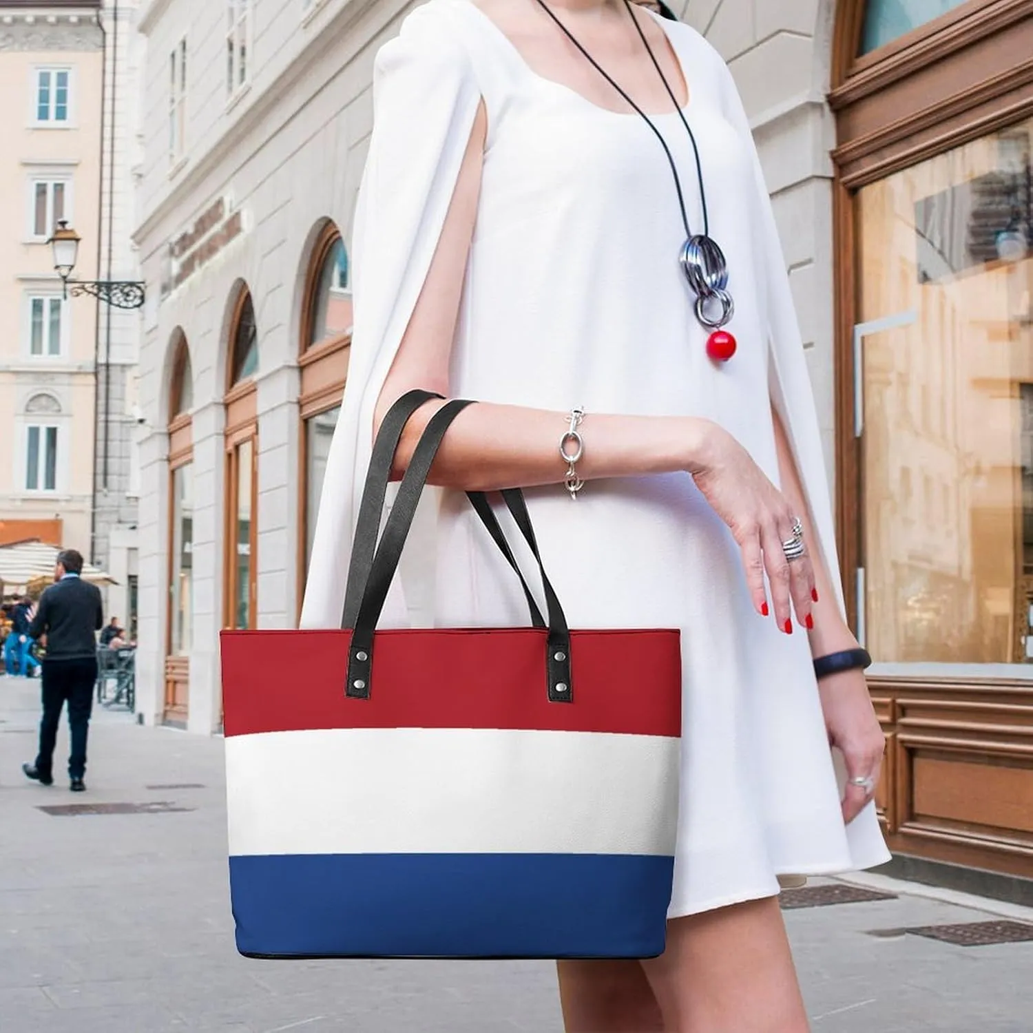 Chic Marshall Lslands Flag Shoulder Bag for Women Large Capacity Leather Tote Perfect for Travel