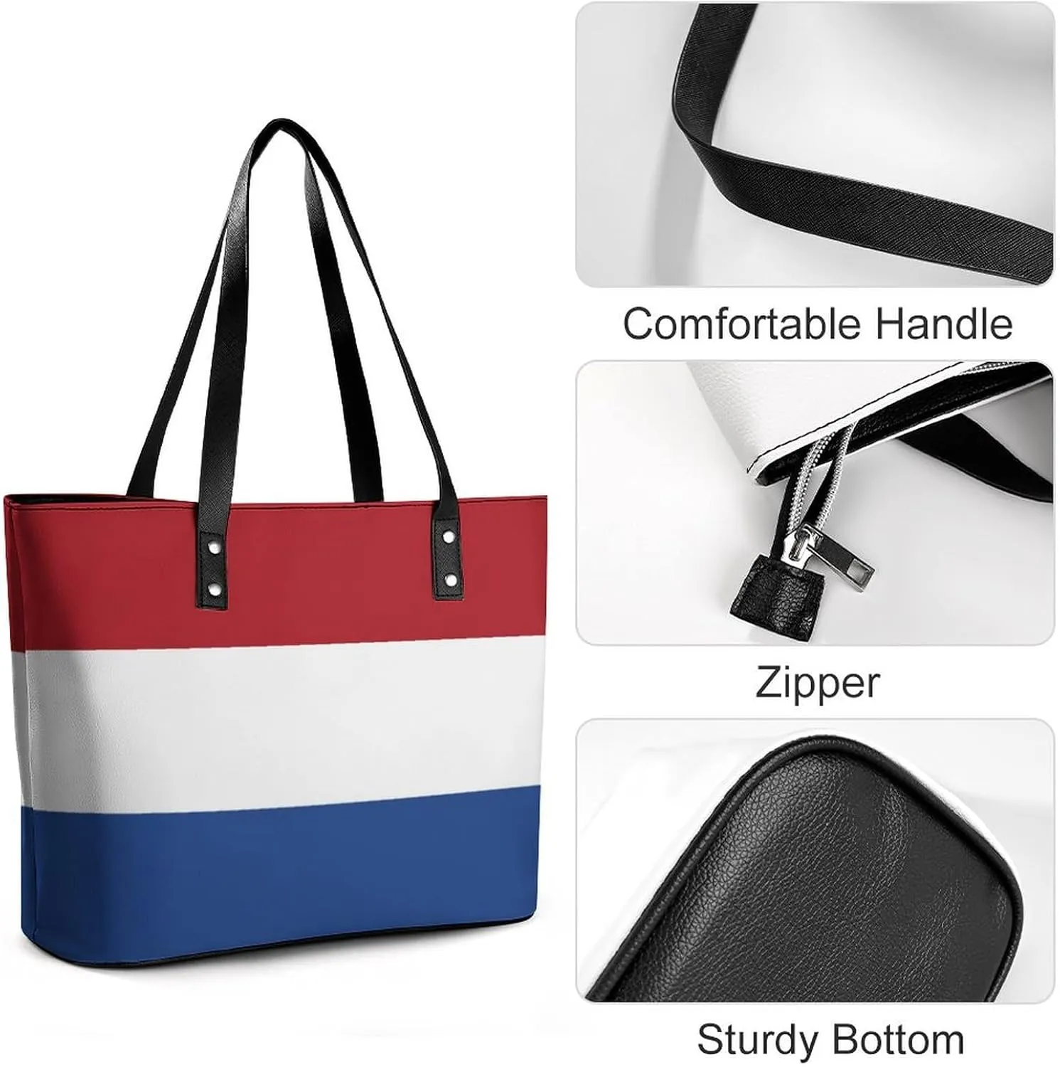 Chic Marshall Lslands Flag Shoulder Bag for Women Large Capacity Leather Tote Perfect for Travel