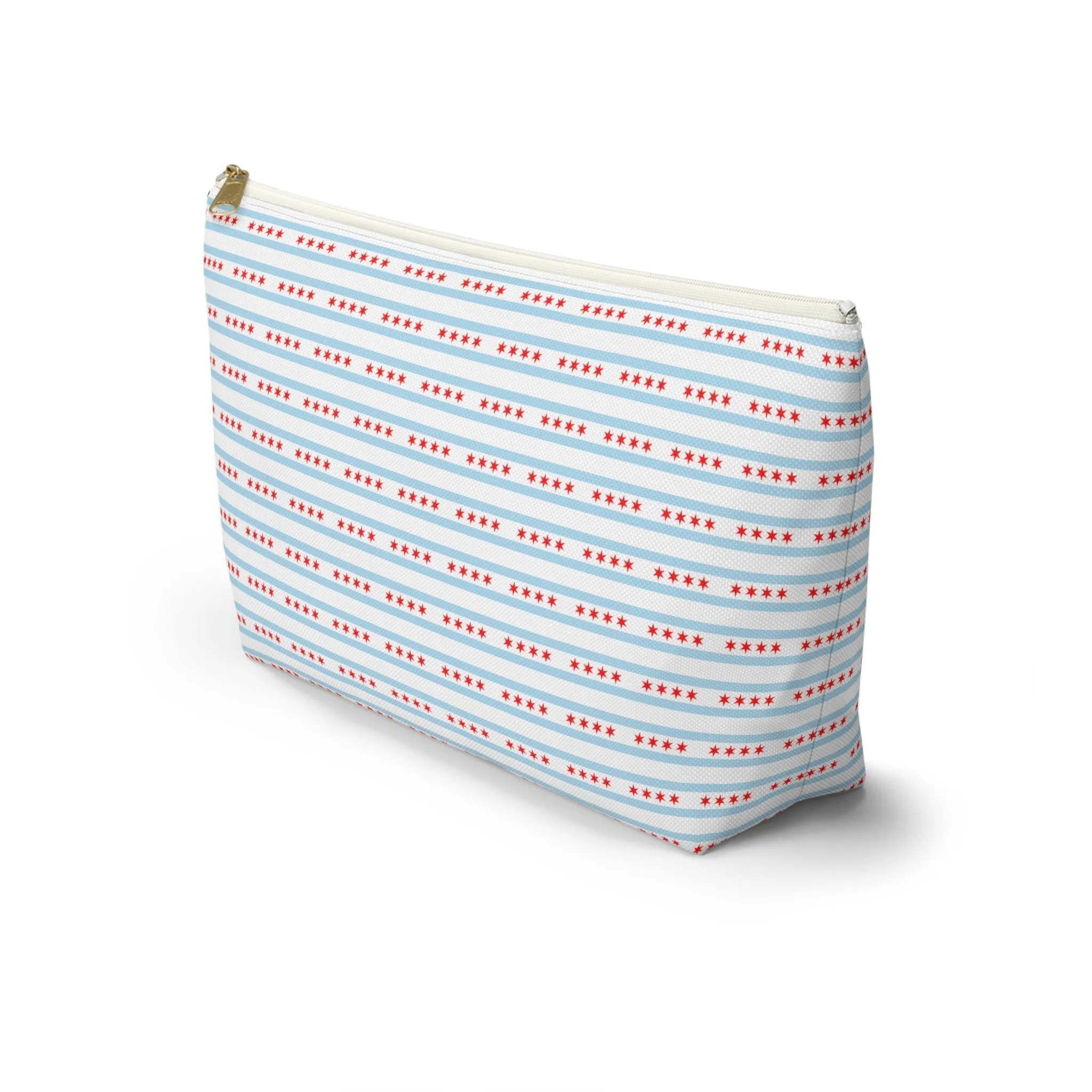Chicago Illinois Windy City Flag Accessory Pouch w T-bottom
