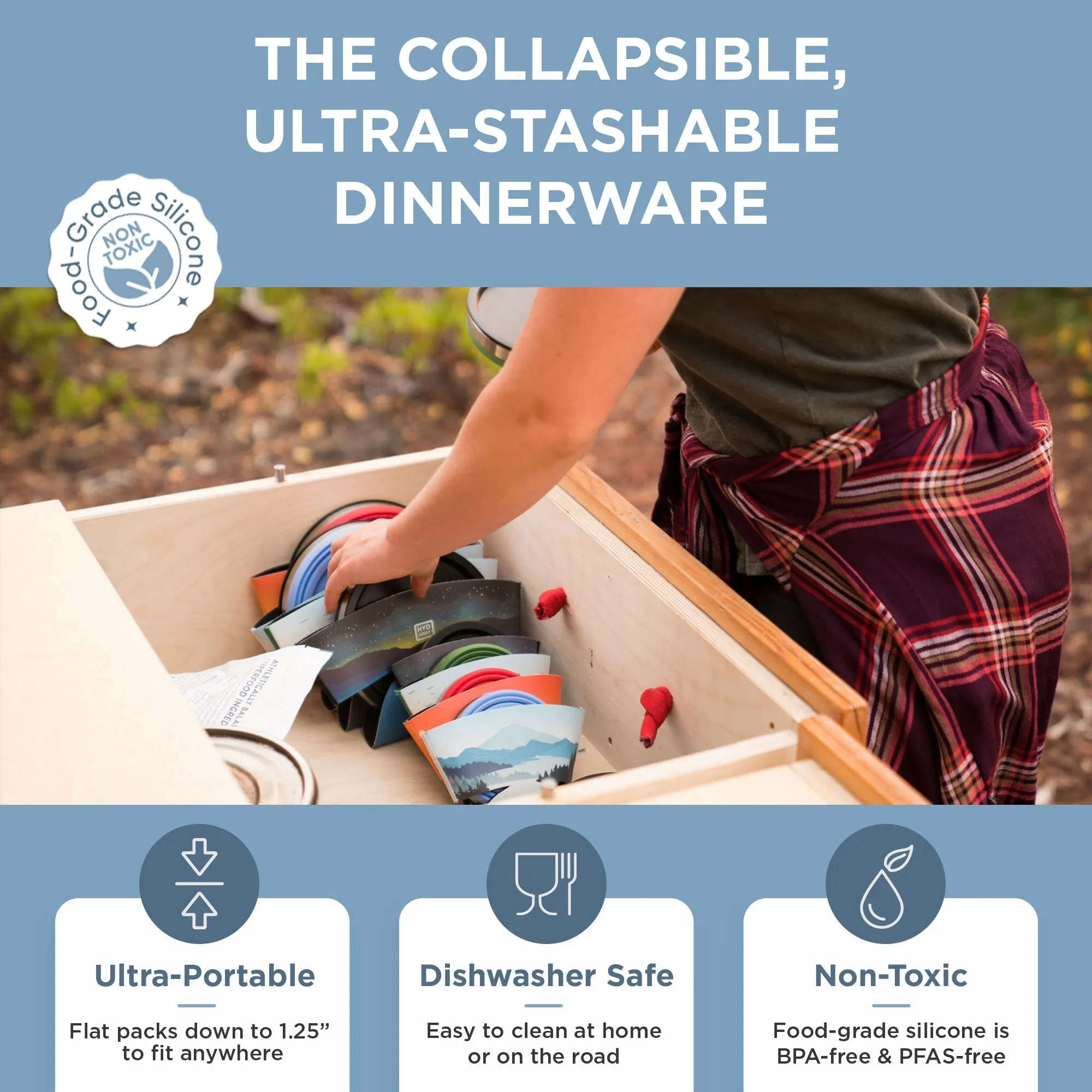 Collapsible Insulated Bowl | 1.5-Cup
