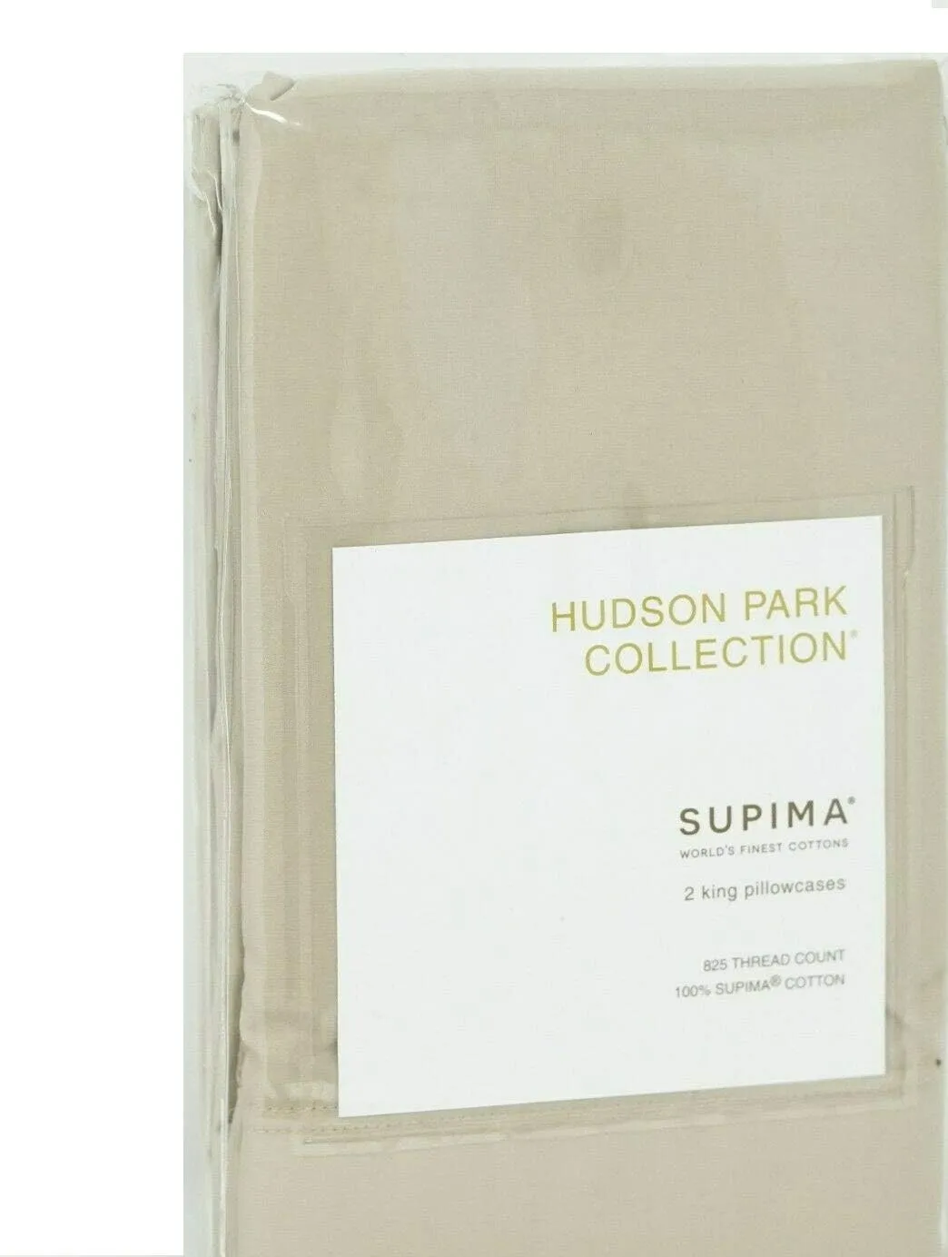 Collection 825-TC 100% Supima Cotton King Pillowcase - Tan