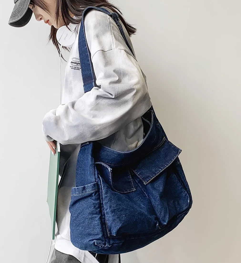 Collsants Messenger Bag Hobo Crossbody Bags for Women Canvas Bag Crossbody Tote Bag Shoulder Bag