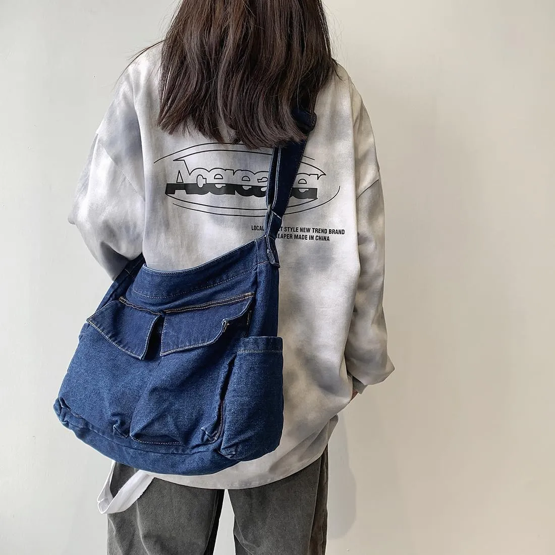 Collsants Messenger Bag Hobo Crossbody Bags for Women Canvas Bag Crossbody Tote Bag Shoulder Bag