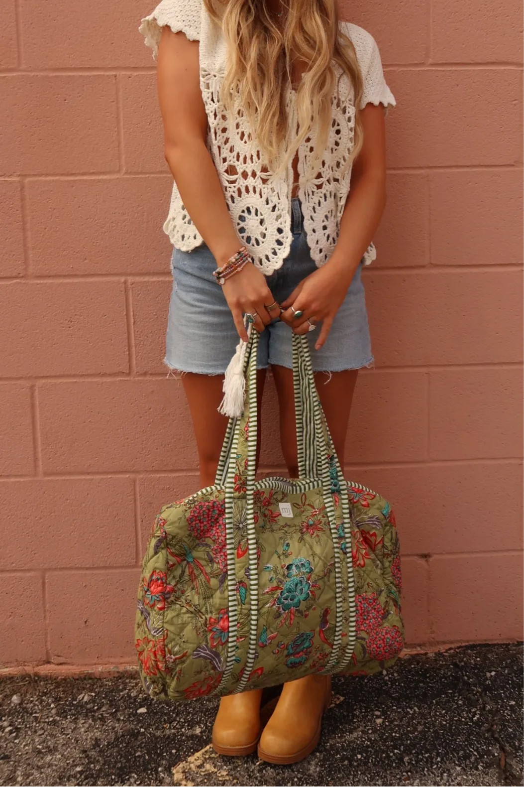 Connie Quilted Weekender Duffle