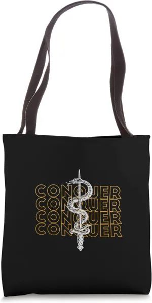 Conquer Snake Design - Reptile Tote Bag