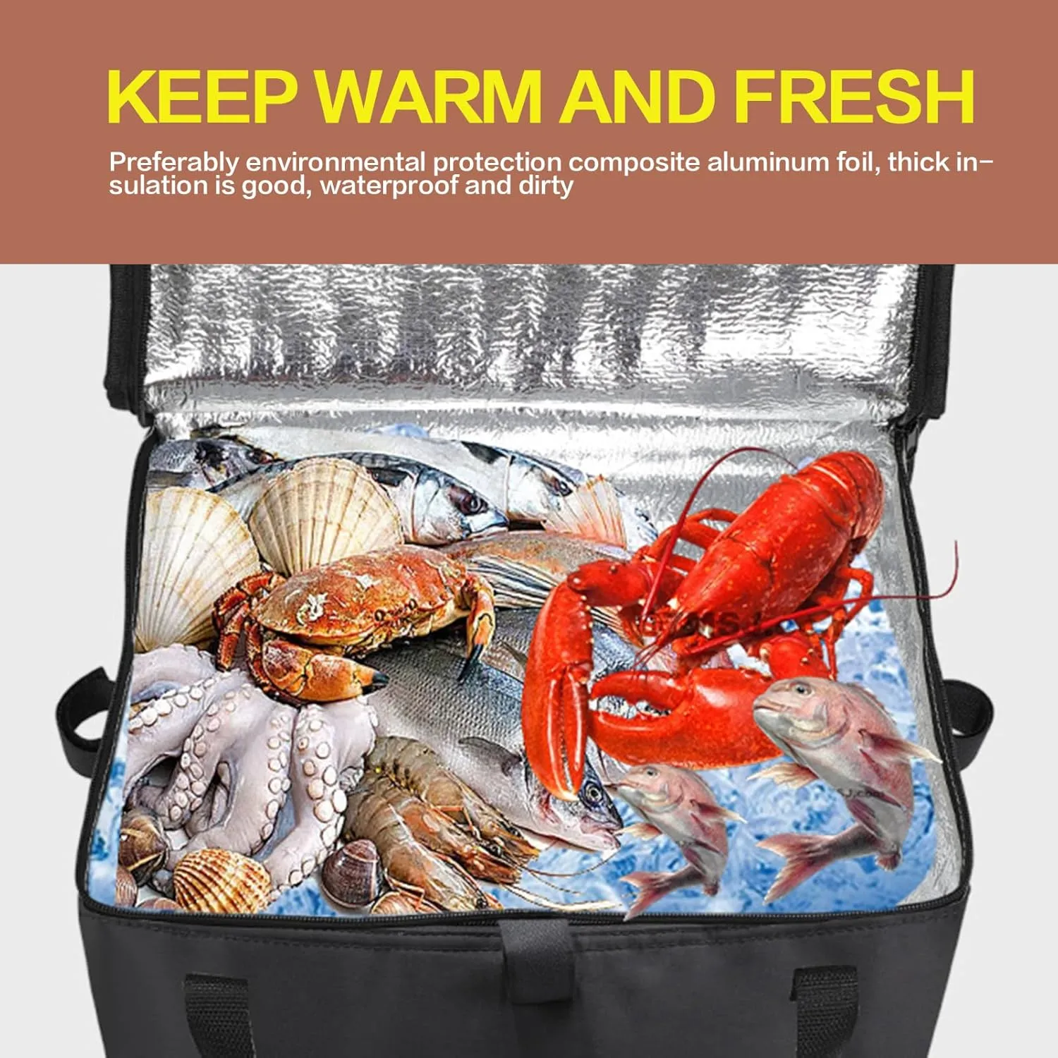 Cooler Bag Wheeled，Large Insulated Rolling Cooler Collapsible Leakproof Portable Hard Framed Ice Packs for Camping Picnic Beach Travel