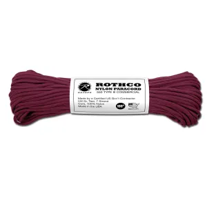 corde de parachute Type III 550 lb  100 ft.