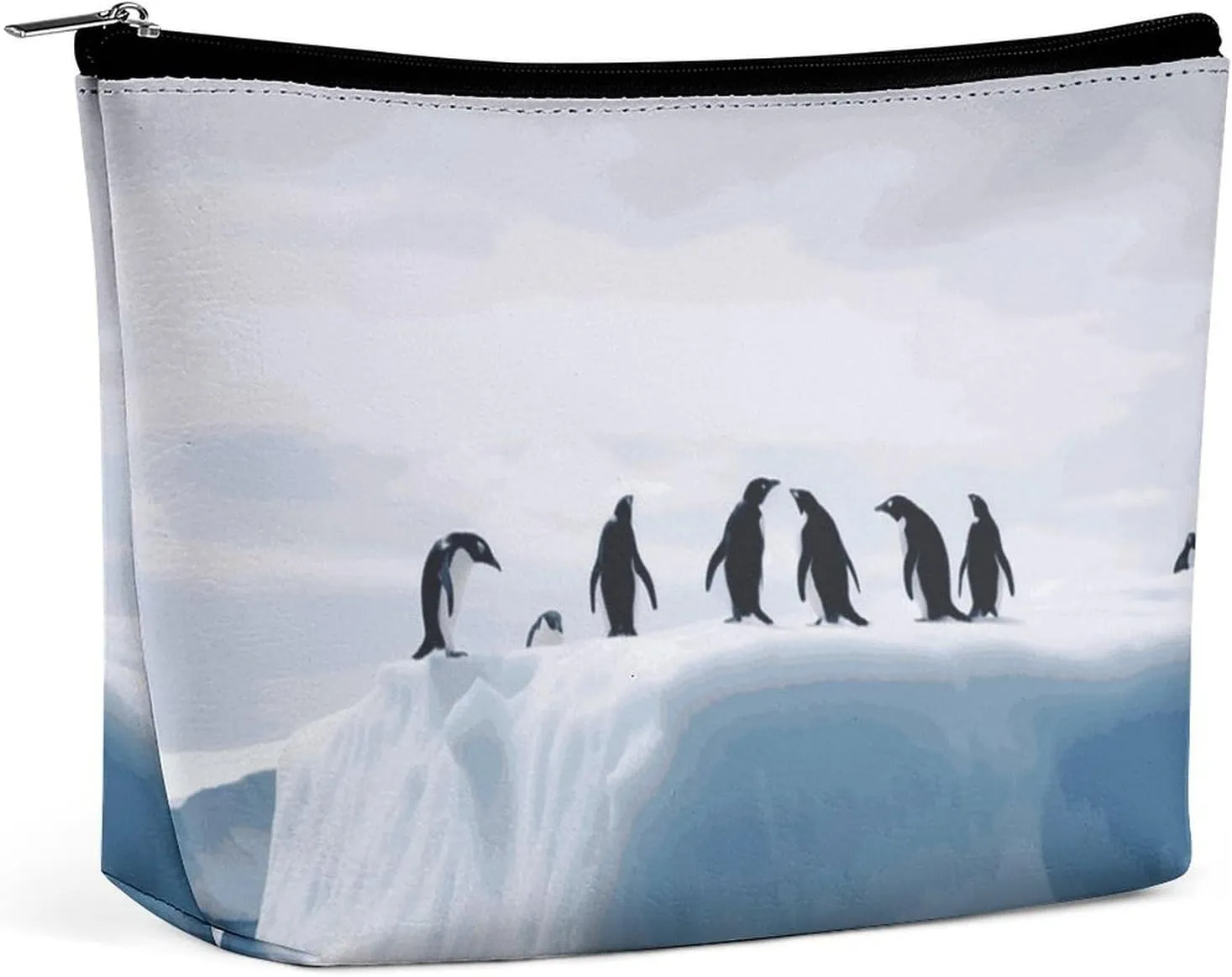 Cosmetic Bag Makeup Bags for Women Portable Makeup Bag Animals on The Iceberg Makeup Case Travel Toiletry Bag for Travel Accessories