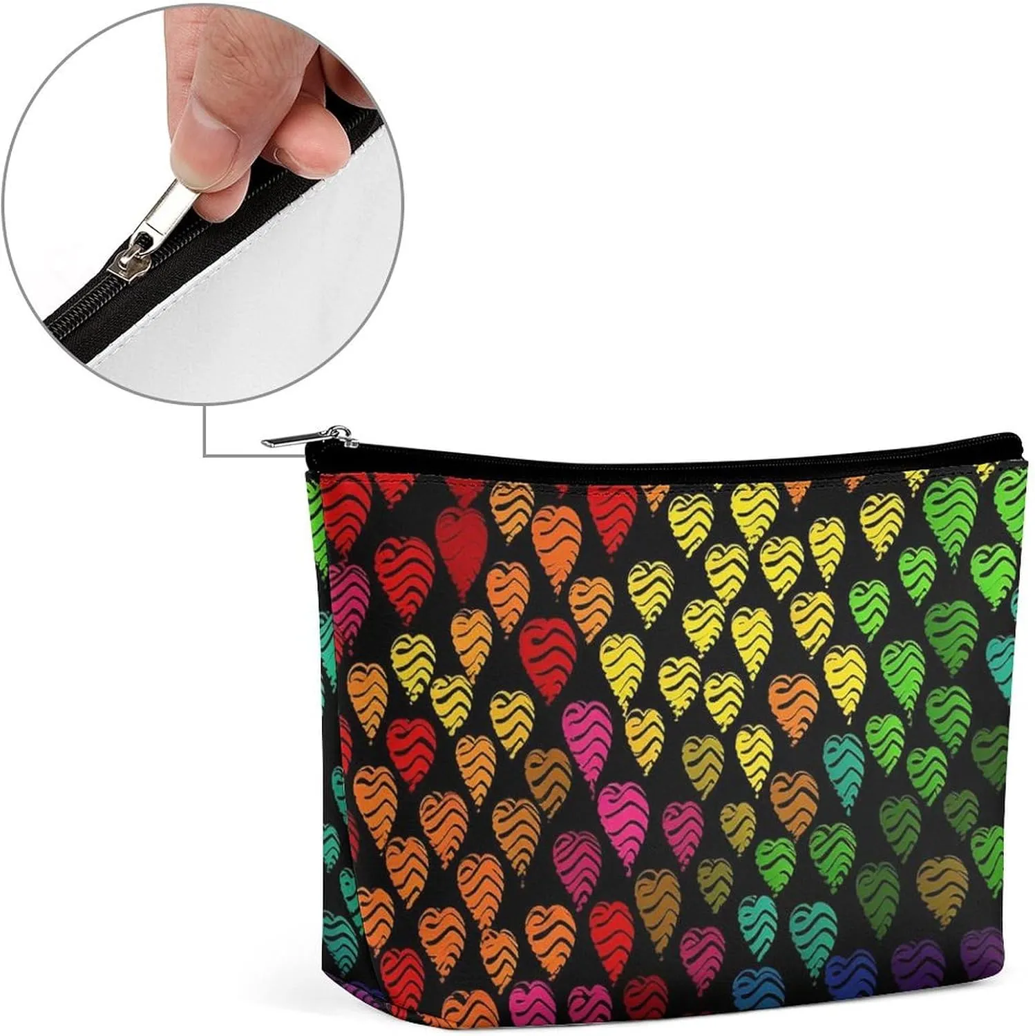 Cosmetic Bag Makeup Bags for Women Portable Makeup Bag Gay Pride Rainbow Makeup Case Travel Toiletry Bag for Travel Accessories