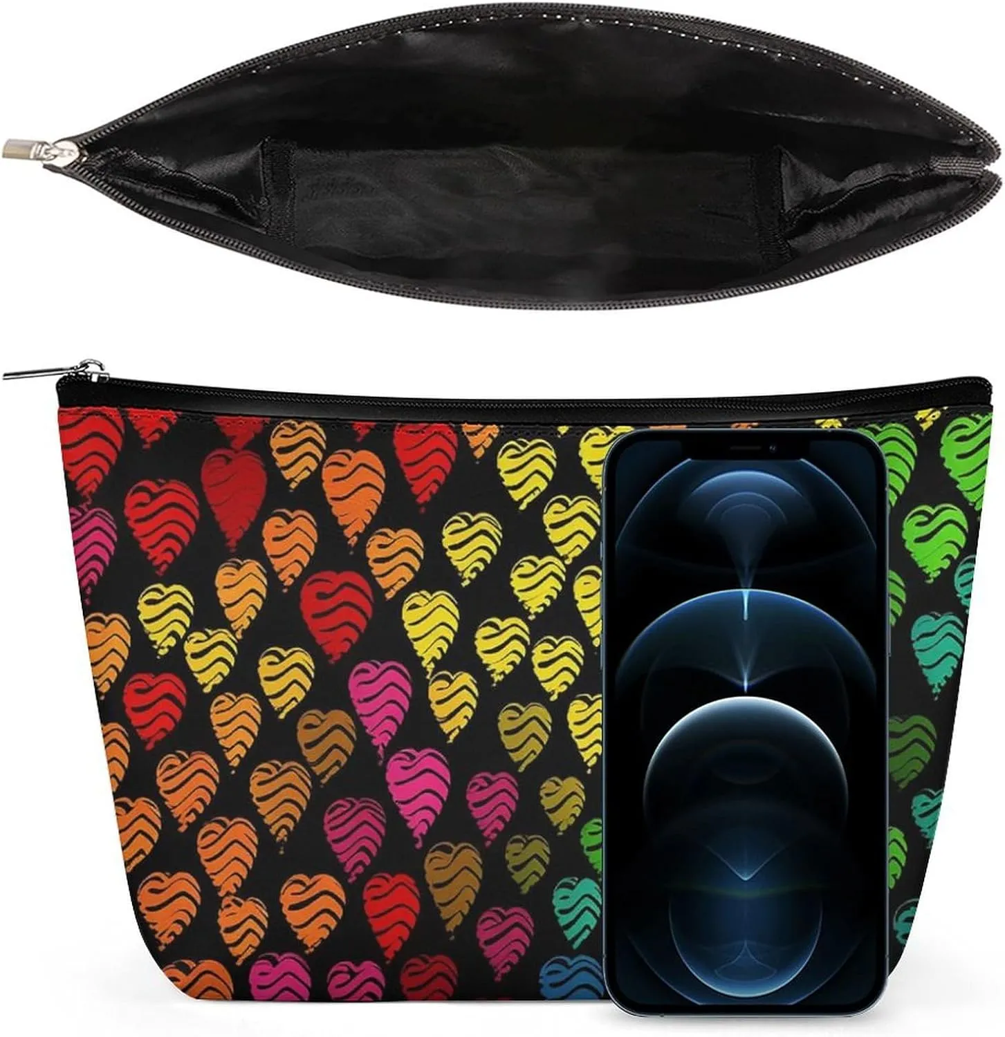 Cosmetic Bag Makeup Bags for Women Portable Makeup Bag Gay Pride Rainbow Makeup Case Travel Toiletry Bag for Travel Accessories