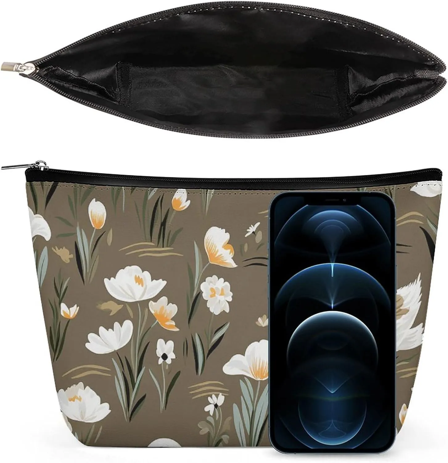 Cosmetic Bag Makeup Bags for Women Portable Makeup Bag Goose And Flowers Makeup Case Travel Toiletry Bag for Travel Accessories
