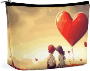Cosmetic Bag Makeup Bags for Women Portable Makeup Bag Love Couple Makeup Case Travel Toiletry Bag for Travel Accessories