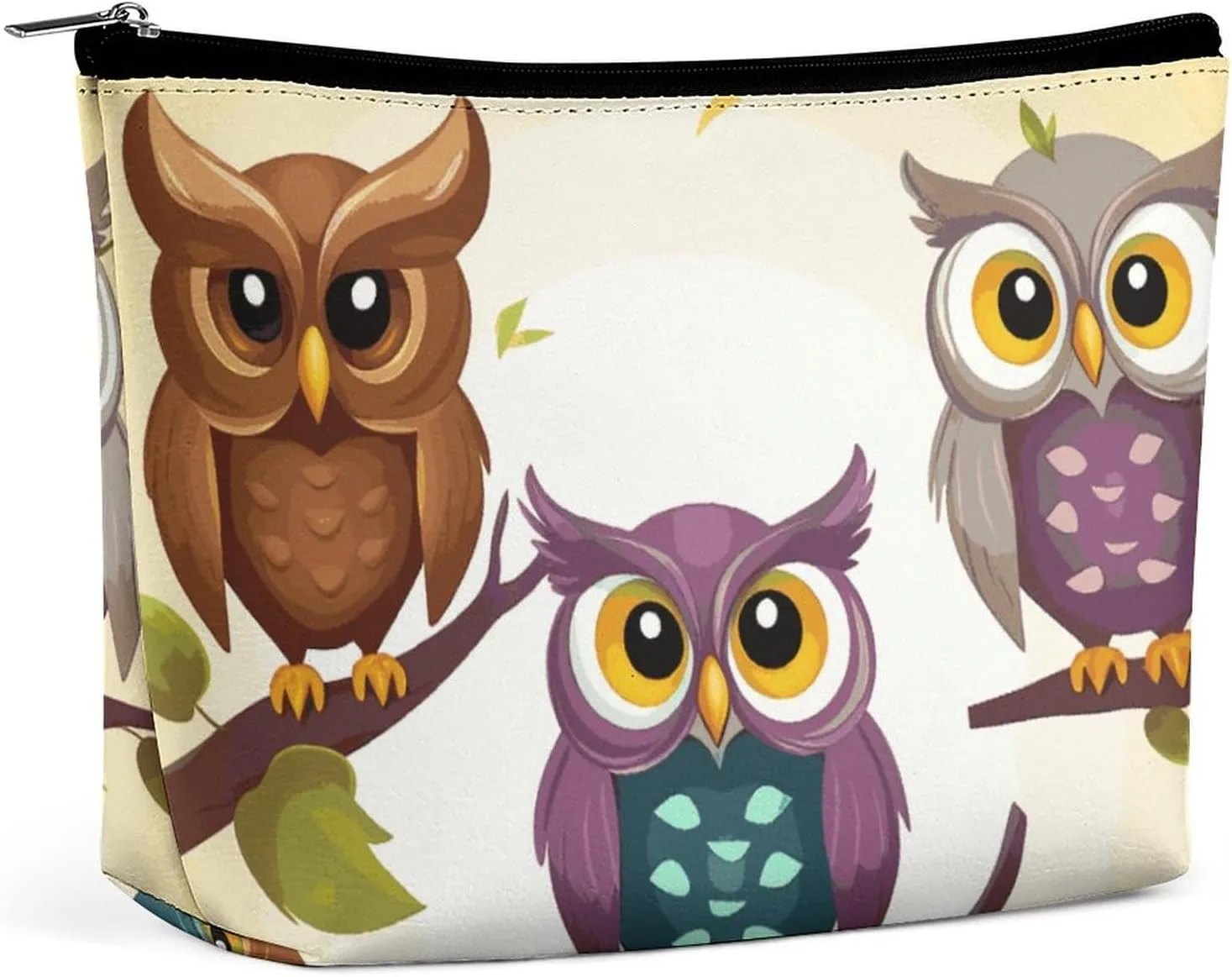 Cosmetic Bag Makeup Bags for Women Portable Makeup Bag Owls Birds Makeup Case Travel Toiletry Bag for Travel Accessories
