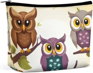 Cosmetic Bag Makeup Bags for Women Portable Makeup Bag Owls Birds Makeup Case Travel Toiletry Bag for Travel Accessories