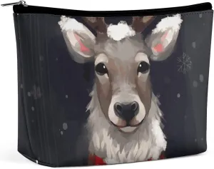 Cosmetic Bag Makeup Bags for Women Portable Makeup Bag Reindeer Makeup Case Travel Toiletry Bag for Travel Accessories
