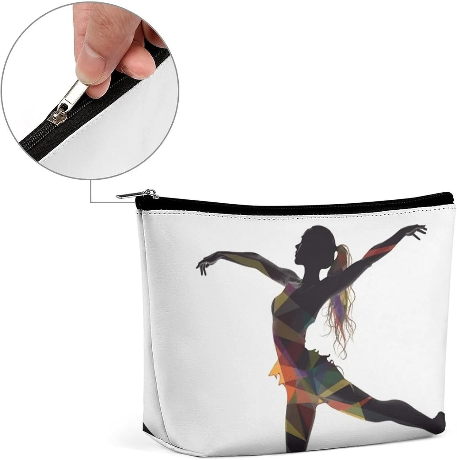 Cosmetic Bag Portable Toiletry Bag A Dancer Travel Makeup Bag Beauty Makeup Organizer Lipstick Bag for Women