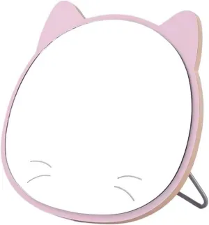 Cosmetic Mirror Creative Cute Makeup Mirror Home Bedroom Bathroom Desktop Vertical Vanity Mirror Portable Foldable Vanity Mirror Make Up Mirrors