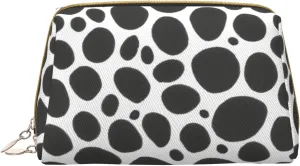 Cow Print Toiletry Pouch, Travel-Friendly Makeup Organizer For Makeup Brushes, Lipsticks