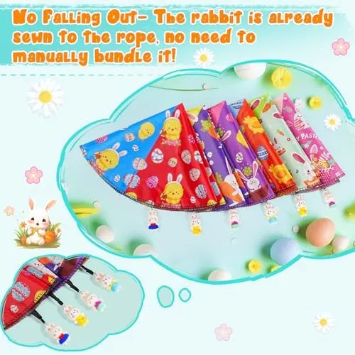 CPSYUB Easter Basket Stuffers Toys for Kids: Prefilled Easter Eggs Stuffers with Parachute Toys for Kids - Easter Egg Fillers Ideas Gifts Outdoor Games for 4 6 8 10 12 Year Old Boys Girls (6 Pack)
