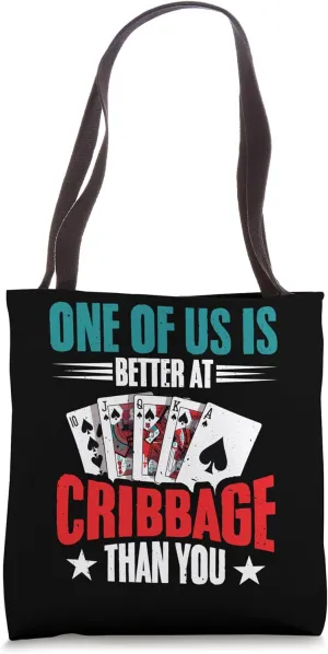 Cribbage Board Game Set Unique Cribbage Player Template Tote Bag