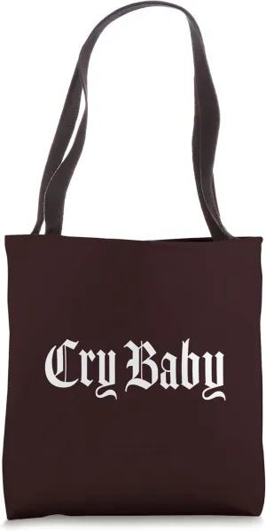 CRY BABY Old English Design Tote Bag