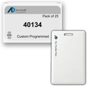 Custom Same Day 26 Bit Clamshell Cards Compatible with 40134 125 kHz Proximity Readers (25 Pack) | Replaces HID 1326 ProxCard II - Choose Your Facility and Range
