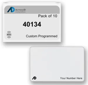 Custom Same Day 26 Bit Printable PVC Prox Cards Compatible with 40134 Indala 125 kHz Proximity Readers (10 Pack) | Replaces HID 1386 ISOProx II - Choose Your Facility and Range