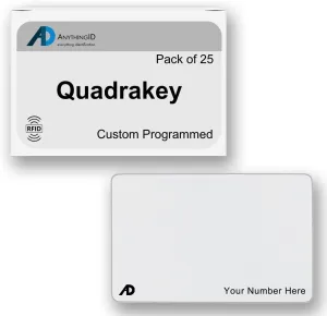 Custom Same Day 32 Bit Printable PVC Prox Cards Compatible with Honeywell Quadrakey 125 kHz Proximity Readers (25 Pack) | Replaces HID 1386 ISOProx II - Choose Your Card Range