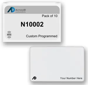Custom Same Day 34 Bit Printable PVC Prox Cards Compatible with N10002 Honeywell Northern 125 kHz Proximity Readers (10 Pack) | Replaces HID 1386 ISOProx II - Choose Your Facility and Range