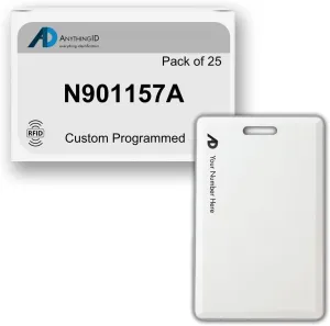 Custom Same Day 36 Bit Clamshell Cards Compatible with N901157A 125 kHz Proximity Readers (25 Pack) | Replaces HID 1326 ProxCard II - Choose Your Facility and Range