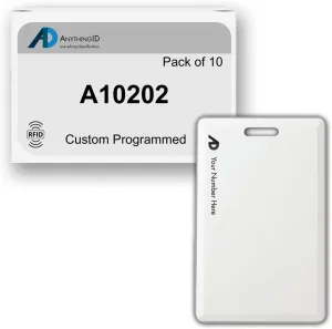 Custom Same Day 37 Bit Clamshell Cards Compatible with A10202 125 kHz Proximity Readers (10 Pack) | Replaces HID 1326 ProxCard II - Choose Your Facility and Range