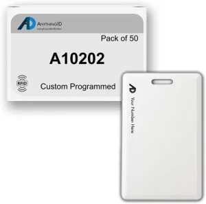 Custom Same Day 37 Bit Clamshell Cards Compatible with A10202 125 kHz Proximity Readers (50 Pack) | Replaces HID 1326 ProxCard II - Choose Your Facility and Range
