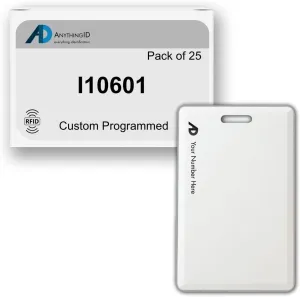 Custom Same Day 37 Bit Clamshell Cards Compatible with I10601 125 kHz Proximity Readers (25 Pack) | Replaces HID 1326 ProxCard II - Choose Your Facility and Range